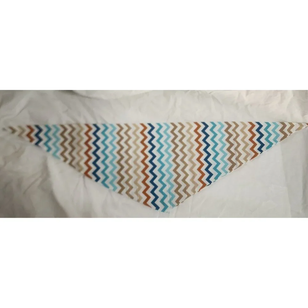 Rocfeit Chevron Stripes Multicolor Dog Bandana Large New Pet Scarf Accessory